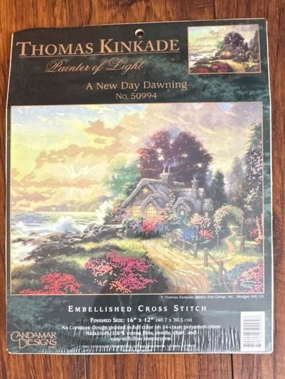 Candamar Designs Thomas Kinkade A New Day Dawning Cross Stitch Kit 50994